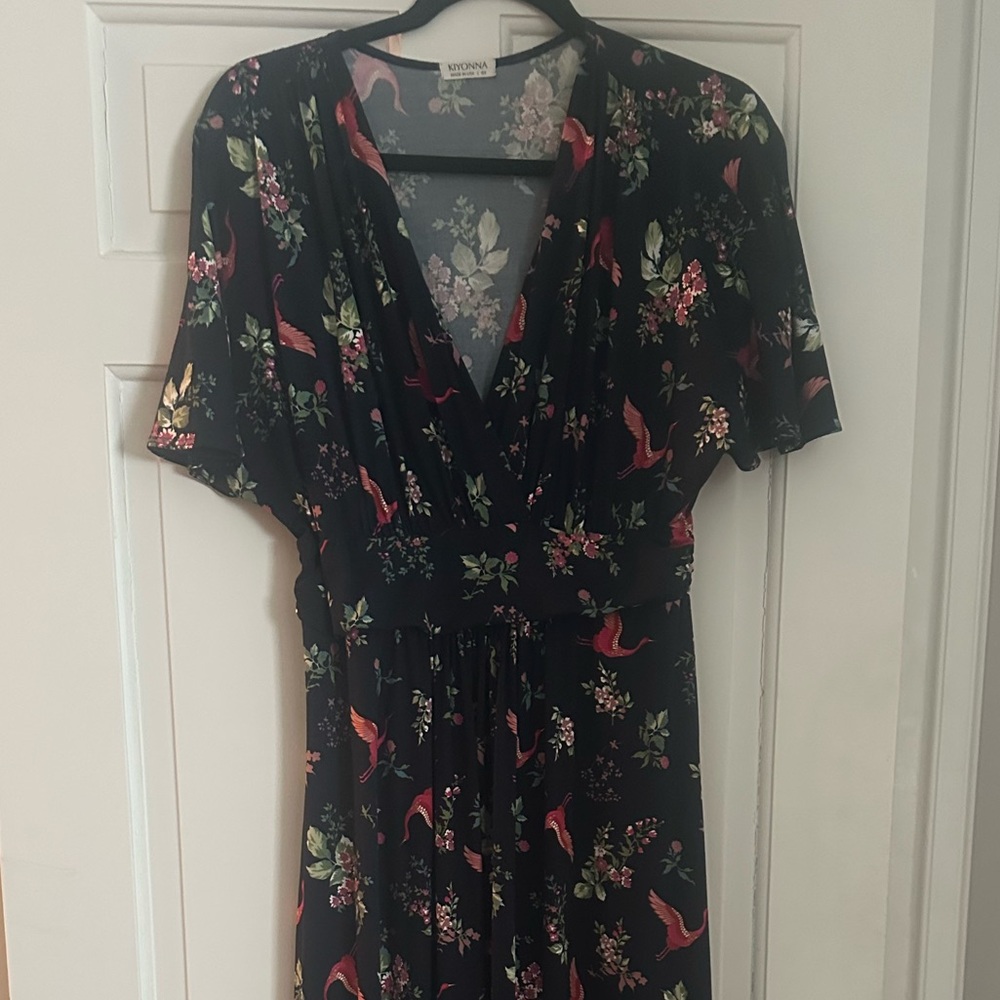 Stunning navy with floral print maxi